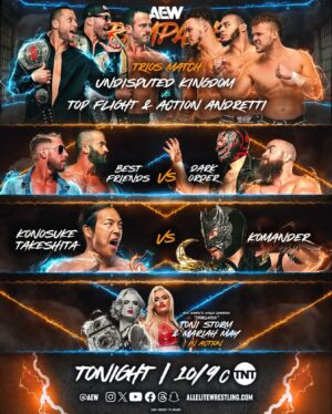 Lillian Bridget Instagram - One hour away on #TNT! 
#AEWRampage