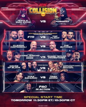 Lillian Bridget Instagram - Still time for MORE wrestling!

#AEWCollision on TNT 15 minute warning!
