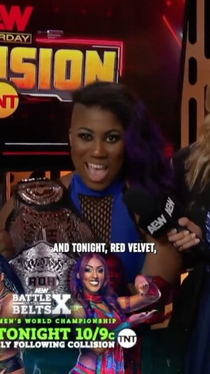 Lillian Bridget Instagram - Before her title defense at #AEWBOTB IMMEDIATELY following Collision, #ROH Women’s World Champion Athena wants to show the world what they’ve been missing in the MAIN EVENT of Battle of the Belts X!

Watch #AEWCollision LIVE on TNT!