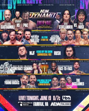 Lillian Bridget Instagram - With #ForbiddenDoor around the corner, we have a massive #AEWDynamite LIVE TONIGHT from Fairfax, Virginia’s Eagle Bank Arena in two hours!