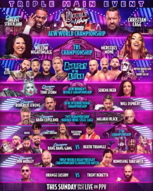 Lillian Bridget Instagram - It’s @aew DOUBLE OR NOTHING DAY! 

This entire show is 🔥!