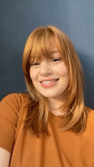 Lilly Dreesen Instagram - She‘s baaaack 🧡 

Made by the best @carinahohenhoff @hohenhoff_eggeling #newhair #inlove #redhair #redhead #redhairdontcare