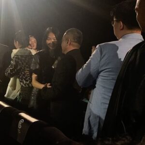 Lily Gao Instagram - ❤️❤️❤️❤️❤️❤️❤️❤️❤️❤️
1. Eva heals the soul 
2. Mom momming
3. 6 minute standing ovation 
4. 永远永远跟他们学习
5. Post premiere tears 
6. Constance heals the heart
7. 😭
8. Birthday cake from the biddies
9. Eva x Black Dog
10. Happy birthday to me