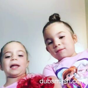 Lily Rose Smith Instagram - Throw 🔙 to a funny dubsmash when @itstierneysmith and I were little 😆 #smithtriplets #sisters #dubsmash #minions #throwbackthursday #tbt🔙📸
