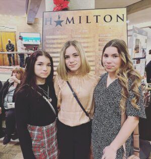 Lily Rose Smith Instagram - FINALLY in the room where it happens 🤩 @hamiltonmusical