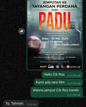 Lim Mei Fen Instagram - Hatiku patah di Beijing.

Minggu lepas, kami jemput cikgu kesayangan kami ke premiere filem baru kami. Cik Ros orang penting dalam hidup kami; kali ni kami speaking Bahasa Melayu, watak coach (kira guru juga), kami nak kongsi/tunjuk ni dengan Cik Ros kami. 

Dulu time kat Aswara, BM kita tahap sampah, assignment kami (dlm kelas cik Ros) kira sampah juga. Tapi Cik Ros tak pernah ‘give up’ budak cina ni, dia ajar, dia maki, dia make sure kami dapat ilmu, dan dia pilih kasih juga. Dia sayang kami, dia selalu bawa kami dlm project dia, istana budaya, matic dan bawa pergi kampung bharu makan makan juga. 

Waktu kami dapat anugerah Bakat Muda Teater JKKN, Cik Ros lah orang paling bangga. 

“Cik Ros, datang lah Beijing, Mei bawa pergi jalan2 makan2..” 

Cik Ros senyap, then balas “bila you buat project hang li po atau ada project di sana, I datang lawat..” 

😭😭😭 

Cik Ros, kenapa x tunggu sampai kami grad! Kan dah janji nak makan besar lepas I grad. Hari ni ja I pergi beli souvenir … 🥲 

Aku anak derhaka. 

Al-fatihah Dr Rosminah Tahir. Rest in peace.