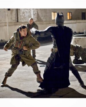 Lin Oeding Instagram - Fighting Batman. Behind the scenes on the set of “Dark Knight Rises”. Had fun getting to fight both Batmans: Christian Bale in Dark Knight Rises, and Ben Affleck in Batman vs. Superman. #tbt