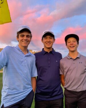 Lincoln Melcher Instagram - saturdays are fore the boys ⛳️👕