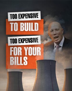 Linda Burney Instagram - Nuclear energy is too slow to keep the lights on, too expensive to build, and too risky for Australia’s future energy needs. 

This means higher energy bills that you’ll have to pay.