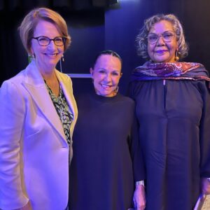 Linda Burney Instagram - It was a lovely evening catching up with friends Julia Gillard and Commissioner June Oscar at the launch of the Wiyi Yani U Thangani Institute last night.

Labor has a long history of supporting First Nations gender equality and our government is committed to continuing that progress.