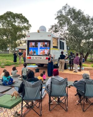 Linda Burney Instagram - Getting out to Little Sisters Town Camp near Alice Springs this week was an opportunity to see up close how our Government is supporting communities in Central Australia.

This youth bus that we funded helps keep kids engaged and provides a space for families to come together.

Communities in Central Australia deserve long term solutions, and that's what our five-year plan for a better, safer future for Central Australia is delivering.