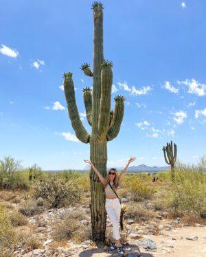 Linda Lind Instagram - Went to #Arizona and saw some giant cacti 🌵 #desert