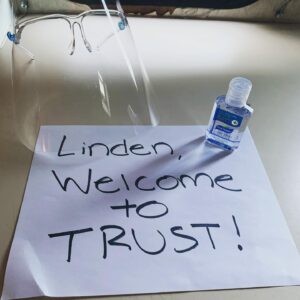 Linden Ashby Instagram - Filmmaking in the time of Covid-19. It used to be a basket of flowers, a bottle of wine, maybe even tequila... Now it’s hand sanitizer and a face shield! LOL it’s good to be back at work. And... This could be a really good one!! Great script, director, cast... fingers firmly crossed!