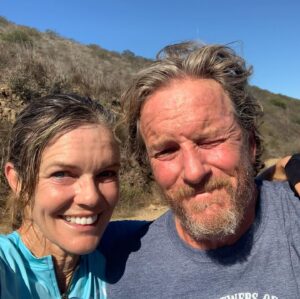 Linden Ashby Instagram - I don’t know how this happens, Susan rides up the hill like a beast while I meander like the meanderer that I am and she somehow looks great and I look like a sweaty drunk pirate.