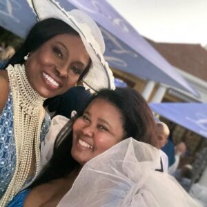 Lindiwe Mazibuko Instagram - Thank you to our wonderful hosts for another special Saturday at the @lkp_ct 💙💙💙

And I am SO grateful to @katvanduinen.official for the gorgeous race day fit. 🤍🤍🤍