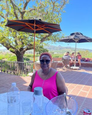 Lindiwe Mazibuko Instagram - Winelands adventure at beautiful @baccoestate ❤️🍷
