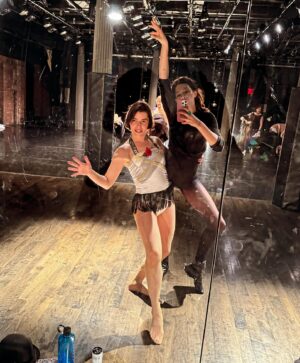 Lindsey Broad Instagram - I’m not saying the whole world revolves around me but I AM saying that the last time I was in a dance class was when I was 7 and Angela Trimbur was in that class and is incidentally the only person I remember from it and now she is the premiere dance teacher in New York City?