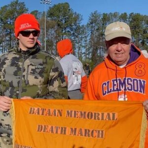 Lindsey Graham Instagram - On April 9, 1942, six Clemson alumni became POWs with tens of thousands of their brothers-in-arms when American troops fighting in the Philippines were ordered to surrender to the Japanese. 

This morning I attended the “Clemson 8” Challenge to honor these and other heroes.
