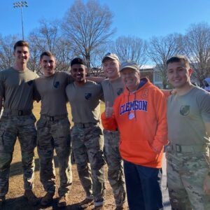 Lindsey Graham Instagram - On April 9, 1942, six Clemson alumni became POWs with tens of thousands of their brothers-in-arms when American troops fighting in the Philippines were ordered to surrender to the Japanese. 

This morning I attended the “Clemson 8” Challenge to honor these and other heroes.
