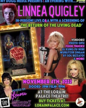 Linnea Quigley Instagram - Ohio this Friday! Last public appearance for this year! @lorainpalacetheater