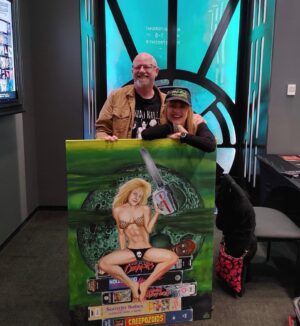 Linnea Quigley Instagram - Bart painted me!