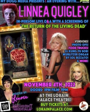 Linnea Quigley Instagram - November! @lorainpalacetheater