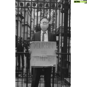 Lino Facioli Instagram - 🐡🐟🦑 photos of me dressed as a fish in a suit- taken on film by @workl3ns at last week’s climatestrike.
The idea behind this was that the oceans are being destroyed and no one in power is doing anything effective about it; So the fish decided to send their own representative. ————————————
Plastic is destroying our oceans: killing wildlife, poisoning eco systems and building it’s way up the food chain right back to us human beings. Cutting down on plastic bags and straws is great, but we’ve still got a long, long way to go and we’ve got to do it fast. 
The alternatives are out there, and change is possible, but we have to continue to pressure our governments to action, and continue to raise awareness to the point where it becomes economically inviable for companies to keep on pushing single use plastic packaging and products onto the market.
The time to act is now. We CAN make a difference!
#climatestrike #savetheoceans #fridaysforfuture