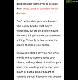 Lino Facioli Instagram - While I have no way of experiencing what people of colour have to battle with every single day, and while I know that I am undoubtedly ignorant about many of the complexities and nuances of racism, I cannot possibly stay silent at a time like this.

I know that writing a little post on social media is the very least I could be doing, but that should not be an excuse not to write it. So here it is-

Everyone likes to think they are correct in their actions, and most people (I hope) would like to think of themselves as just and righteous, and not as racist bigots.

However simply saying something as silly as ‘I’m colour blind’, or ‘I don’t believe in racism’ or anything else of that nature, isn’t helpful, it’s damaging: it dismisses and denies the existence of very real underlying problems without actually doing anything to solve them.

These problems must be addressed comprehensively. 
If I am not ready to look inwards and admit to my unconscious biases, or contemplate the times I may have unwittingly said or done things which made someone of colour feel uncomfortable, if I am not ready to reflect on awkward truths, then I cannot call myself anti racist.

I am the inheritor of a racist system, that works through me even if I am not conscious of it. In fact it works through me all the more if I am unconscious of it.

Fighting racism and bigotry shouldn’t be the responsibility of people of colour, it is everyone’s duty, especially those in privileged positions - we may not be responsible for the inequalities of the society we have inherited, however we are responsible for how we deal with them. 
Therefore I choose to educate myself, I choose to be okay with asking myself uncomfortable questions, I choose to use my voice as an instrument for change; this is the least I can do. 
On that note I’ve put a link on my bio for relevant petitions, charities and fundraisers and such for people to get involved.

Also, I know much of what I have said is obvious to a lot of people (so I apologise to those), but clearly that isn’t the case for everyone.

Finally, if you’ve read this far, thank you, and if you have any related way I might be able to help, please suggest it.