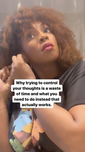 Lisa Berry Instagram - THIS one thing always works 👇🏾 

Anyone else ever try to control their thoughts? 🙋🏾‍♀️

SAVE this post for the next time your mental chatter gets too loud—you’ll thank yourself later.

They say we have around 70,000 thoughts a day—basically, a mental hurricane swirling through our heads. So, pause. Breathe. Now listen up—controlling that noisy mess in your noggin? Forget about it. It’s like trying to single-handedly manage a toddler’s birthday party on a sugar high.

Here’s what I’ve learned. Your feelings are the real MVP. 

They’re like your emotional weather app, way more reliable than that thought-storm you’re caught up in. 

So next time you’re spiraling, skip the thought-police routine and tune into how you’re feeling. 

Trust me, your emotional GPS is way better at guiding you to your “aha” moments than the swirl of random thoughts you’re obsessing over.

SHARE this with a friend who needs to get out of their own head, or drop an emoji in the comments that captures your mood right now.

FOLLOW @lisaberrylive if you’re an artist or creative, hungry for ways to soften the grip of anxiety and make peace with that nagging inner voice. Your next creative endeavor will thank you.

#watchuswin #lisaberry #creativecoach #actor #mindfullife #tipsforartists #stopoverthinking #yougotthis