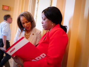 Lisa Blunt Rochester Instagram - One of our most dedicated advocates for Delawareans aged 50 and older is @aarpdelaware! I was proud to thank State Director Lucretia Young yesterday for her leadership and all the work that AARP DE does across our state to empower older Delawareans.