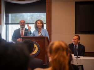 Lisa Blunt Rochester Instagram - I’m grateful to have hosted a conversation today with my Future of Work Caucus co-chair @repandrewgarbarino to hear from experts about how we can harness emerging technologies like artificial intelligence to help solve workforce challenges facing the health care system.