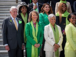 Lisa Blunt Rochester Instagram - May is Mental Health Awareness Month. That is why today, I was proud to wear green with many of my colleagues and say that there is no shame in seeking care for your mental health.

Together, we can dedicate necessary resources, make care accessible, and break this stigma.