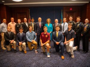 Lisa Blunt Rochester Instagram - I was proud to join @senatorcarper and @senatorchriscoons in celebrating all 15 Delaware students accepted into our nation's prestigious service academies. To this year's students - congratulations on this incredible achievement and best of luck on the journey ahead.