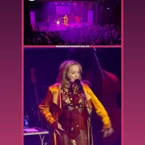 Lisa Ekdahl Instagram - Så fint att få vara en del av kampen.
Ny tradition instiftades igår då första REGNBÅGSGALAN gick av stapeln då @regnbagsfonden delade ut pris på 100.00kr till NC sos som räddar hbtq-personer i Tjetjenien.
Viktig kväll och roligt att sjunga med @jonas.gardell såklart.
Fick skicka en hälsning till allas vår Pojke på månen Rikard Wolff genom att få sjunga ”vår låt” “Pojeken på månen” för varmaste publiken.
Kände drottningen i mig lyftas fram av @emeliejanrell vackra kläder.
Mitt band var 🔥dessutom.
Swipe för bildbevis.
STÖD Regnbågsfonden! 
Gå till @regnbagsfonden för att bli månadsgivare!
@bjortas_show @karlhenrikjoh @denlisanilsson @darinofficial @levengood.mark @mathiasblomdahl