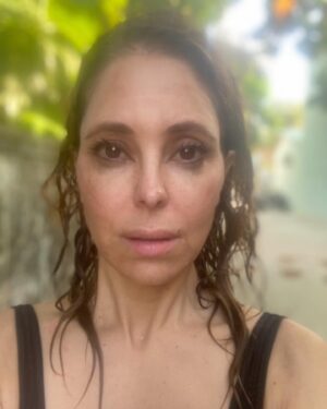 Lisa LoCicero Instagram - How it started… the woman in that first photo is scared… I really did not believe that my anemic little body, could do what I was asking it to do.. I could not ever have imagined I’d be hooking myself to a rock deep under the ocean in the dark night with a flashlight as 50ish sharks and manta rays swam so close I was getting slapped by tails and wings and looking right into their weird little dead shark eyes.. (and you can see their teeth).. as someone whose first theater movie was JAWS and who was picked last for every sports team, I can say I am proud of myself.. We just lost my beloved dad who loved the ocean slightly more than it terrified him.. I took him down there with me♥️ Love you dad.. #shark #sharks #scuba #scubadiving #manta #nightdive #advanceddiver #faceyourfears #middleagedwoman 🦈