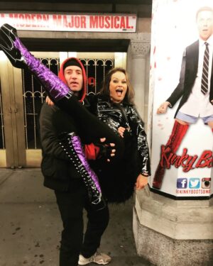 Lisa Moretti Instagram - @MorettiIvory #NYC @kinkybootsbway @jakeshears #WWE