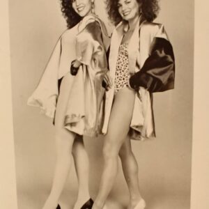 Lisa Moretti Instagram - First promo shot. BIG hair! With Nadine/ Ashley