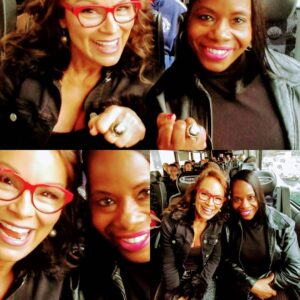 Lisa Moretti Instagram - Great to catch up with #Jackiemooretx on the way to #axxess. #WWE #Wrestlemania