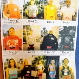 Lisa Moretti Instagram - Found this among old memorabilia. Tough Enough 2 cast, mugshots and some hard -knocks notes. That's showbiz.😕