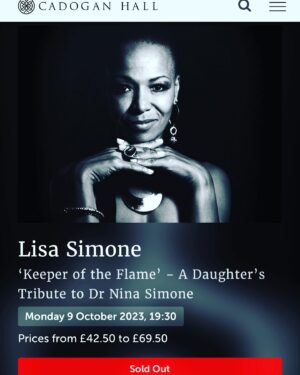 Lisa Simone Instagram - Today is the day!!! #concert #london #soldout