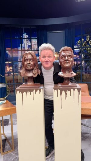Lisa Vanderpump Instagram - I do have a sweet side but not when I’m a chocolate bust 😳We have a sweet challenge tonight on #FoodStars at 9/8c on @realityclubfox