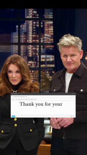 Lisa Vanderpump Instagram - I wouldn’t recommend sending Gordon’s version to your boss. 😂 

Tune in to Gordon Ramsay’s #FoodStars tonight on @Foxtv!