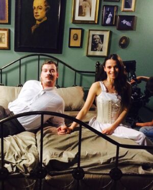 Lívia Bielovič Instagram - Year 2014 and 🎬Kvet pre Lumusa🎬 with great @iamlukaspelc ✨😁👌🏼

#film #photo #filming #steampunk #fashionstyle #costume 

💃🏼Kostýmy: Katarína Geffertová
👩🏼Masky: Beáta Paulenová