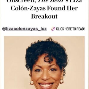 Liza Colón-Zayas Instagram - @thebearfx @vanityfair
Link in bio.