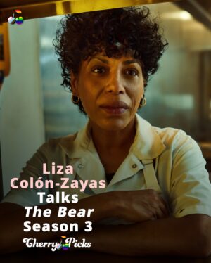 Liza Colón-Zayas Instagram - We talked to the woman behind everyone’s favorite character from #TheBearFX: Liza Colón-Zayas, a.k.a Tina. 🐻 She shared about what to expect on season 3, the training that prepared her to play a chef in the series, how she got her start as an actor, and why it’s an honor to play Tina. ✨ @lizacolonzayas_lcz⁠
⁠
Tune in to S3 of @thebearfx Thursday June 27 on @hulu! ⁠
⁠
🔗 in bio!⁠
⁠
.⁠
.⁠
.⁠
.⁠
.⁠
#CherryPicks #lizacolónzayas #lizacolonzayas #thebear #thebearhulu #thebearedit #thebearseries #thebearedits #jeremyallenwhite #ayoedebiri #jeremyallenwhitefinally #jeremyallenwhiteedit #ayoedebiriedit #carmyberzatto #sydneyadamu #ebonmossbachrach #richiejerimovich #womeninfilm #womenintv #womenincinema #womenempowerment #inspiringwomen #actorinterview #tvcritic #tvreview #tvseriesaddicted #tvserieshub #tvlover