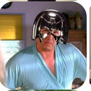 Lochlyn Munro Instagram - Spoiler Alert!!!! Unless you want to know that Detective Song (@itsanniechang ) and I beat the shit out of #Peacemaker, stole his stupid helmet and lounged around the office wearing it…..DO NOT READ THIS POST before the finale!!! And BTW, episode 8 is Fu#%in’ EPIC!!! 
@jamesgunn 
@hbomaxpeacemaker 
@hbomax
