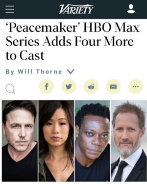 Lochlyn Munro Instagram - I am beyond excited to announce that I will be playing Detective Larry Fitzgibbon in the new @hbomax series, “Peacemaker”. The cast is amazing, the writing staff is amazing, and with @jamesgunn as our captain, one would consider this a dream job! 😎
I can’t wait for you all to see this!!!