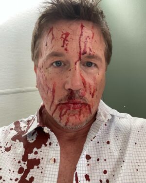 Lochlyn Munro Instagram - Hey, @itsanniechang !!! Let’s eat us some butterflies! What say you? 🤪
@hbomaxpeacemaker 
@hbomax 
@cravecanada