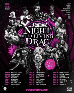 Lockhart Brownlie Instagram - Zzzaddy is heading back on the road 🚌 Excited to join the #RupaulDragrace #VossEvents #NightOfTheLivingDrag #Halloween tour 🎃👠🪩

Find us in a city near you! 🗺️ Swipe for dates. 📍

📸: @leegumbs.photography