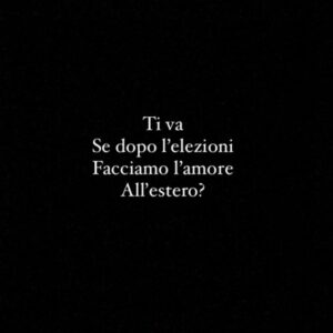 Lodovico Guenzi Instagram - Portami via dal voto utile, dagli antiabortisti, dagli omofobi, dai negazionisti del covid, dai moralisti, da quelli talmente cattivi da pensare che siano cattivi tutti gli altri, dalla guerra, dalla crisi energetica, dalla sinistra liberal, dagli americani, da confindustria, dal caporalato, dalla bossi fini, da quelli che vedono il male nelle parole e non sanno cambiare la realtà, dai nostalgici, dai guerrafondai, dagli armatori, da chi da la colpa agli altri, dai fissati con le stronzate, dai suprematisti di ogni genere e razza, dai venditori di idee e mutande su instagram, tisane e colpevoli, bibite dimagranti e lezioni di vita, da questo paese di merda in cui anche i diritti sono diventati un prodotto, una questione di engagement, un modo per leggere la realtà in buoni e cattivi, dai problemi dei ricchi, gli unici di cui si parla, ora che delle donne si può parlare, dei gay si può parlare, ma solo se almeno borghesi, da chi crede alle favole, da chi non sa raccontarle. Almeno, quando sono dentro di te, non penso. Ti va? #elezioni #2022